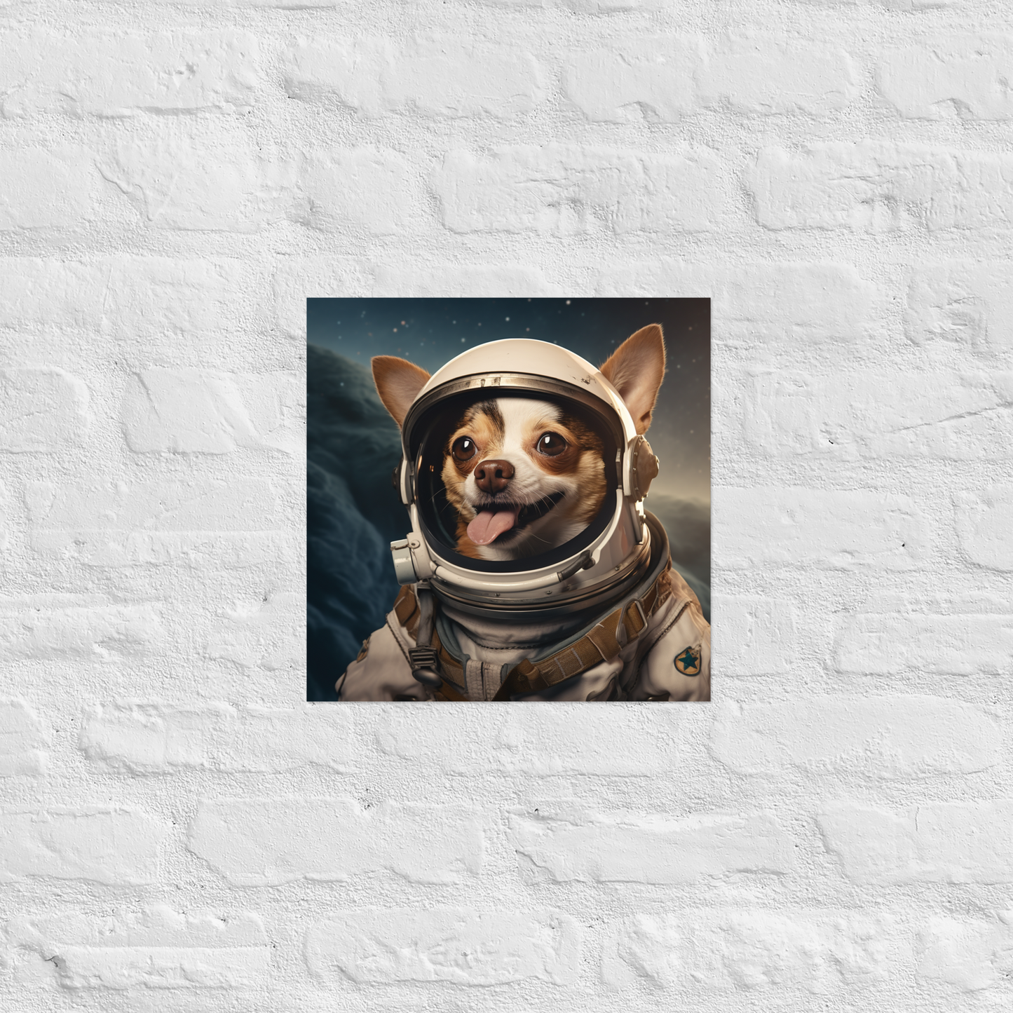 Chihuahua Astronaut Poster