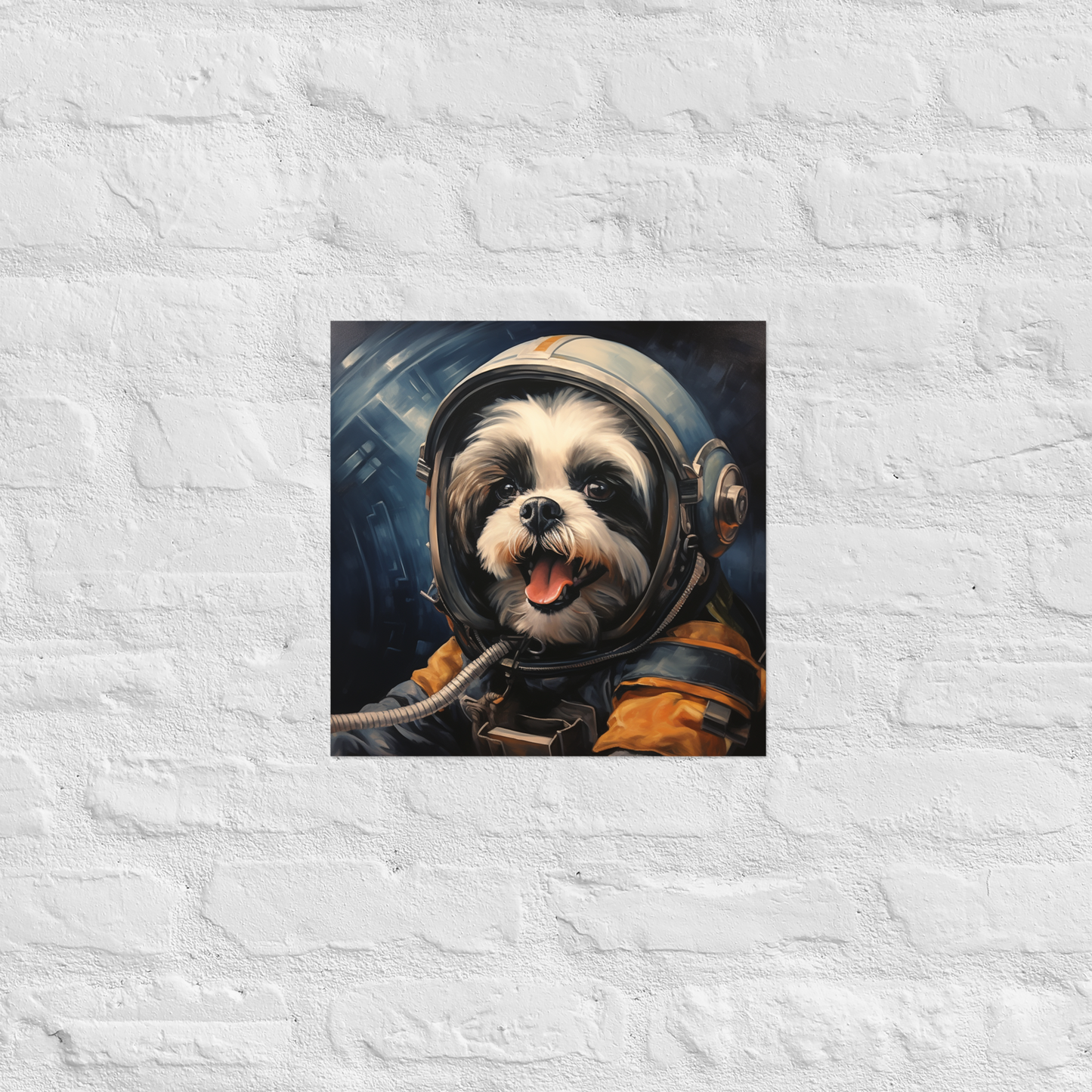 Shih Tzu Astronaut Poster