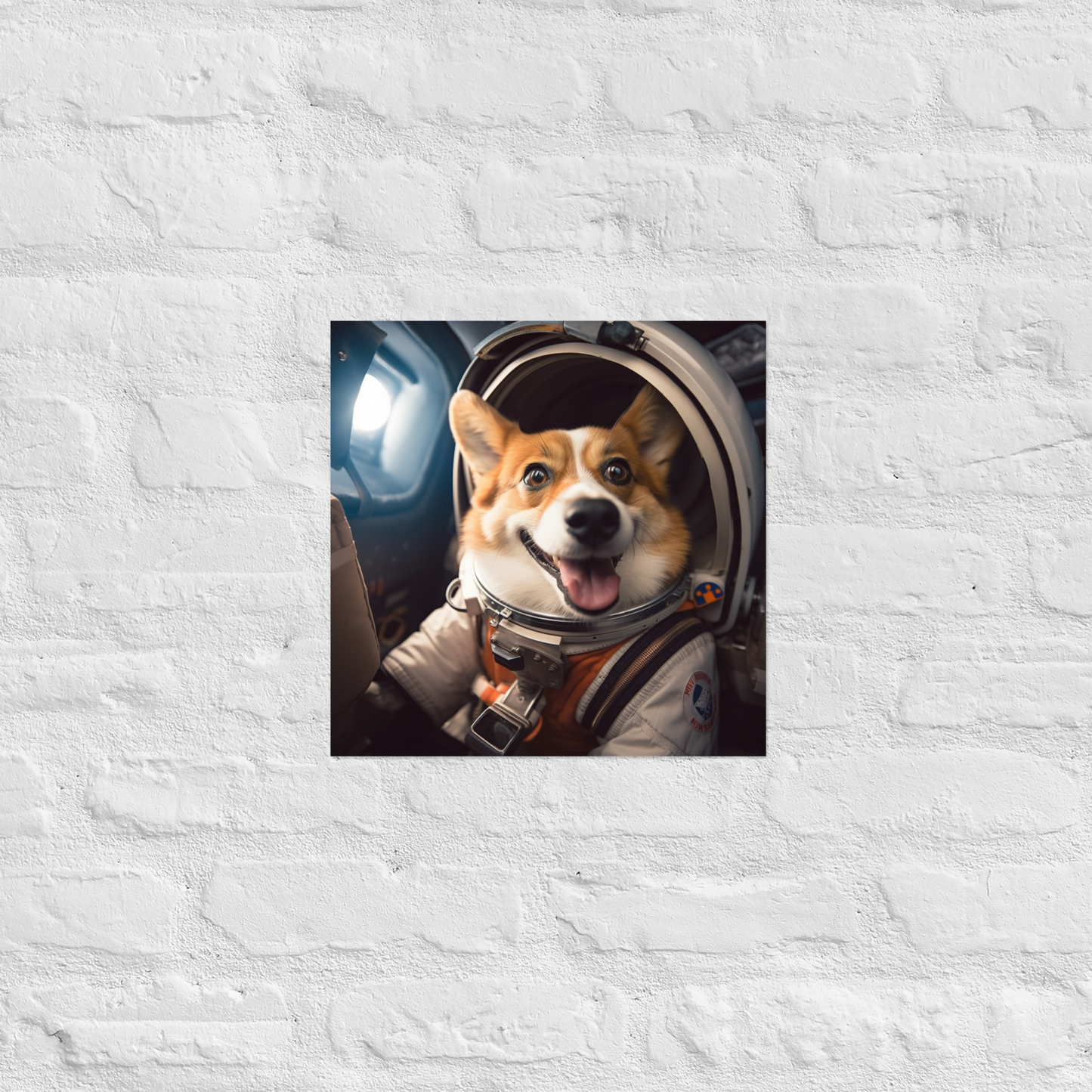 Pembroke Welsh Corgi Astronaut Poster