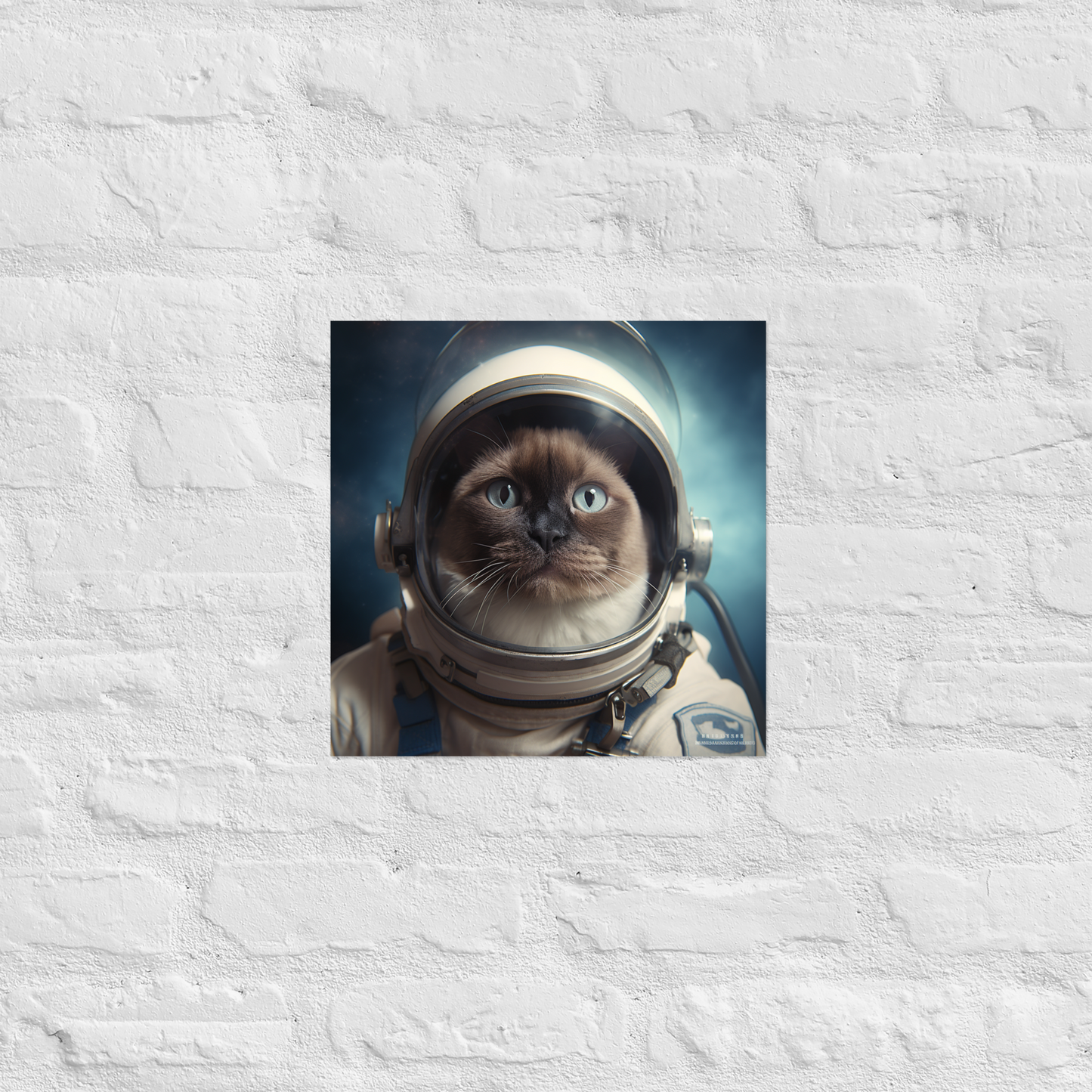 Siamese Astronaut Poster