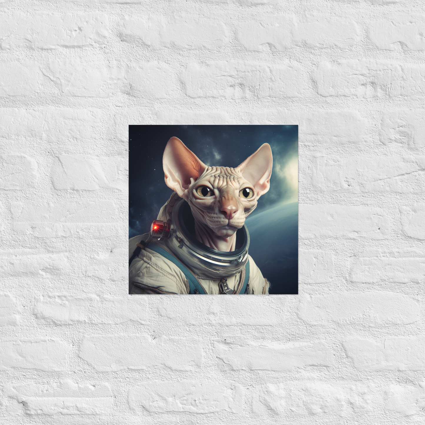 Sphynx Astronaut Poster