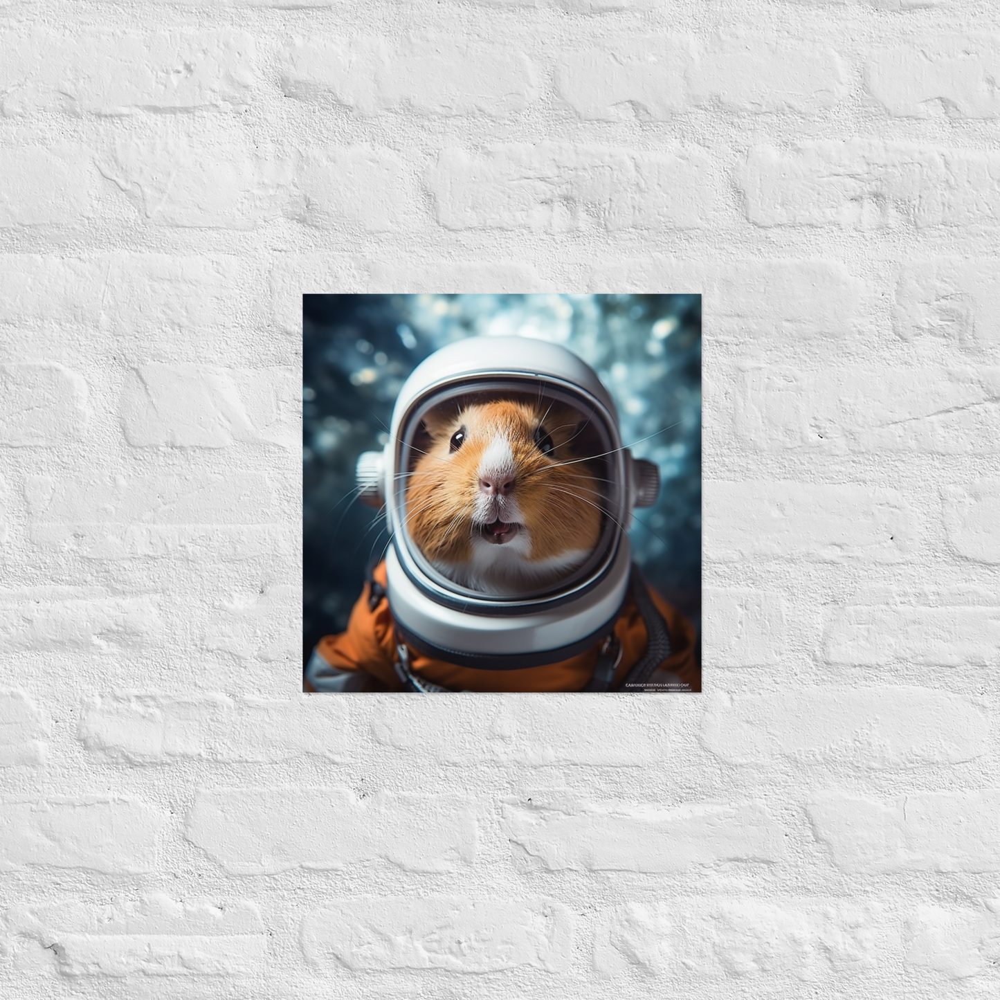 Guinea Pigs Astronaut Poster