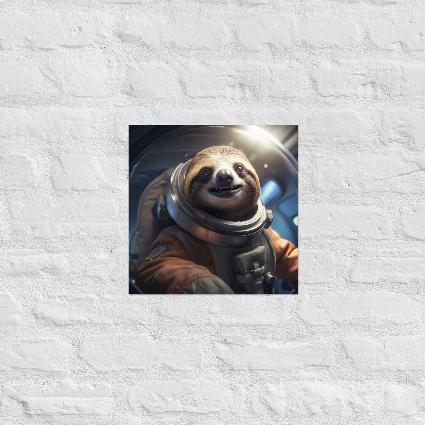 Sloth Astronaut Poster