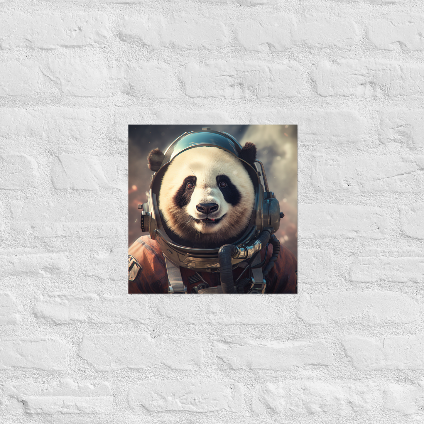 Panda Astronaut Poster