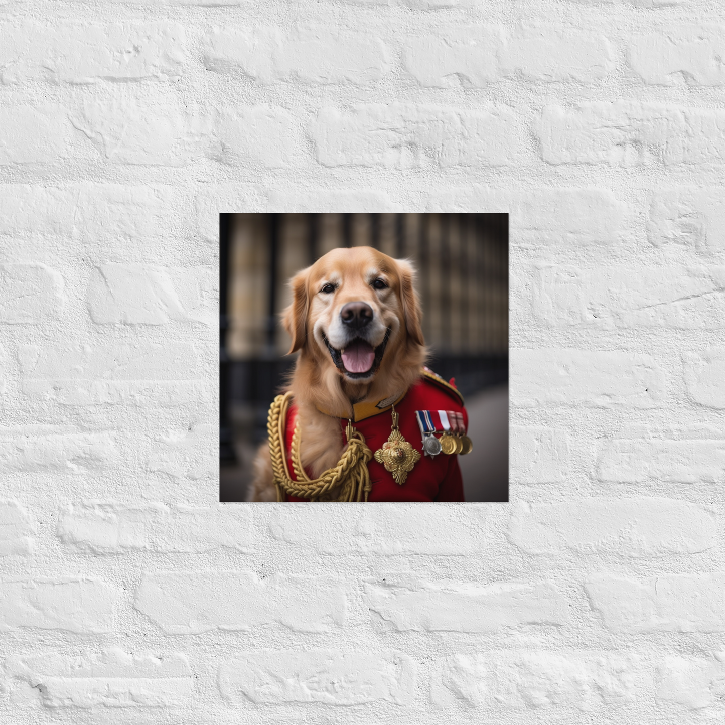 Golden Retriever BritishRoyalGuard Poster