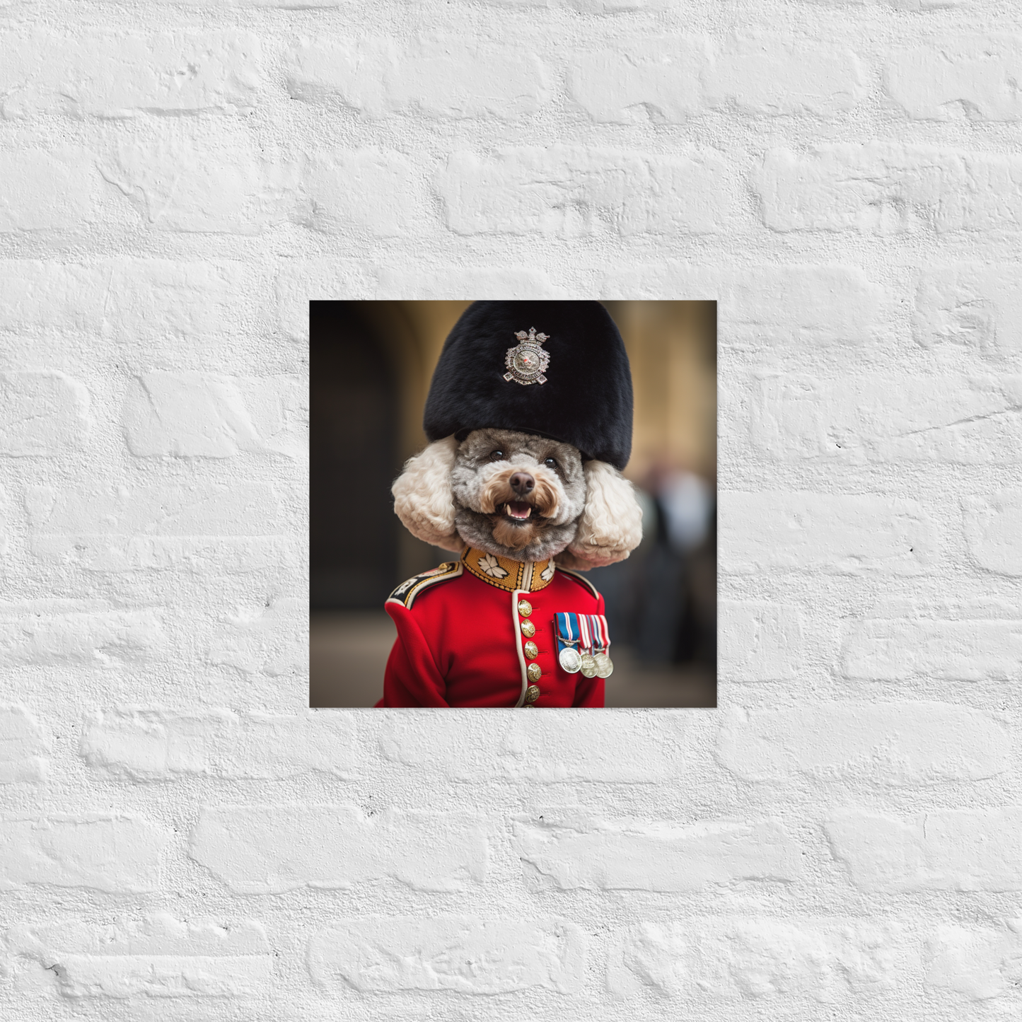 Poodle BritishRoyalGuard Poster