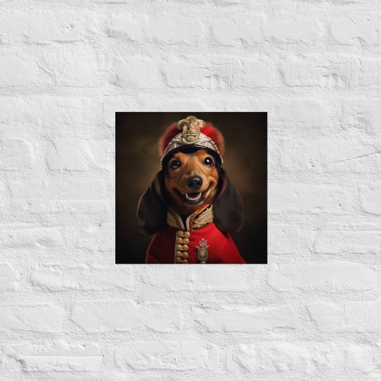 Dachshund BritishRoyalGuard Poster