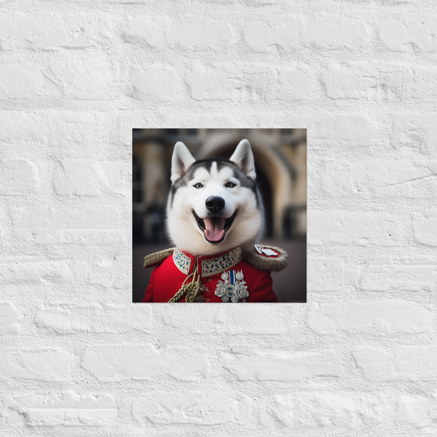 Siberian Husky BritishRoyalGuard Poster