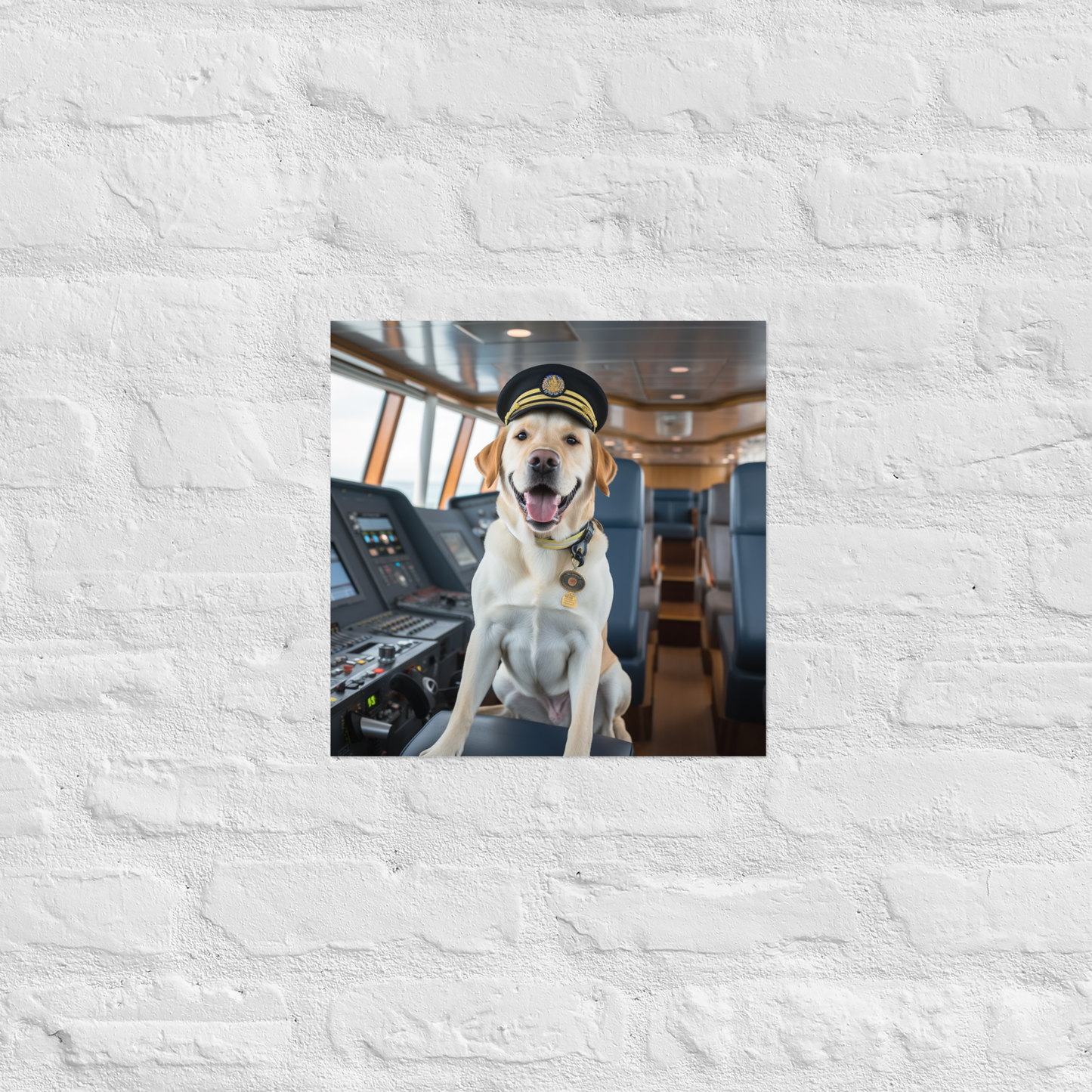 Labrador Retriever CruiseShipCaptain Poster