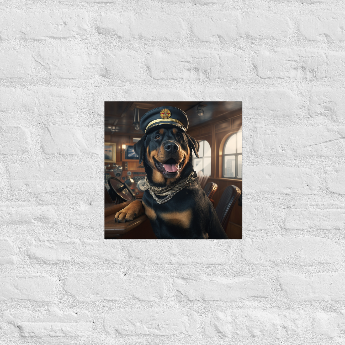 Rottweiler CruiseShipCaptain Poster