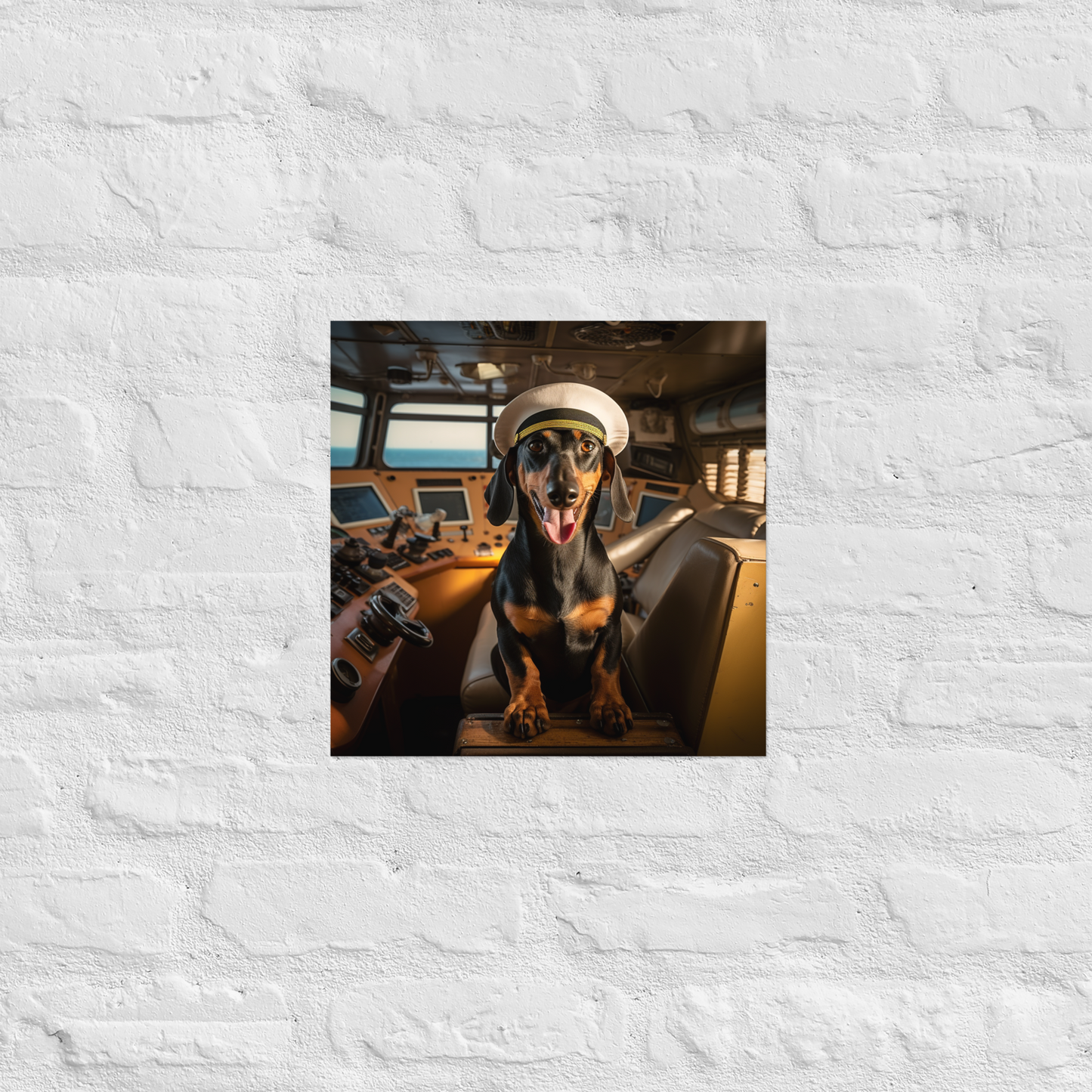 Dachshund CruiseShipCaptain Poster