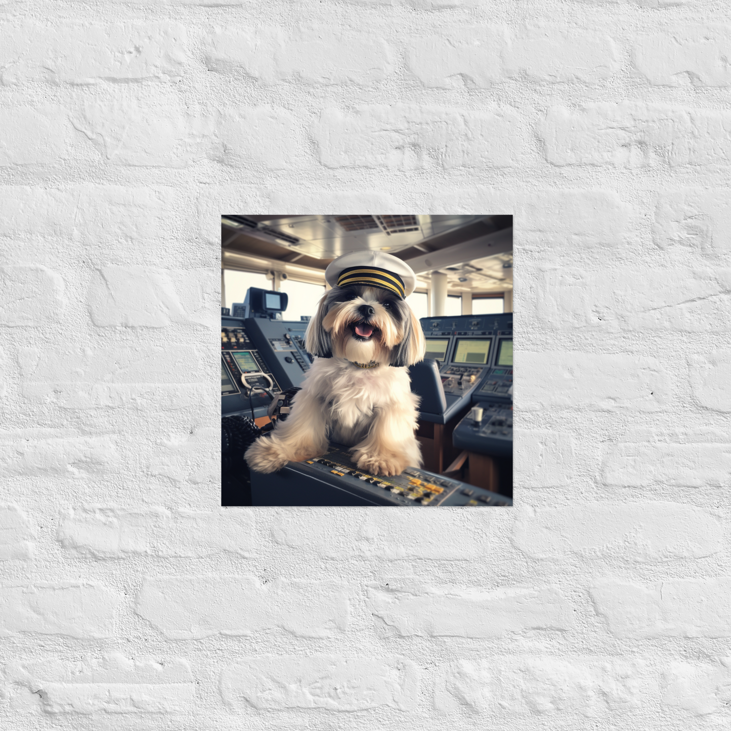 Shih Tzu CruiseShipCaptain Poster