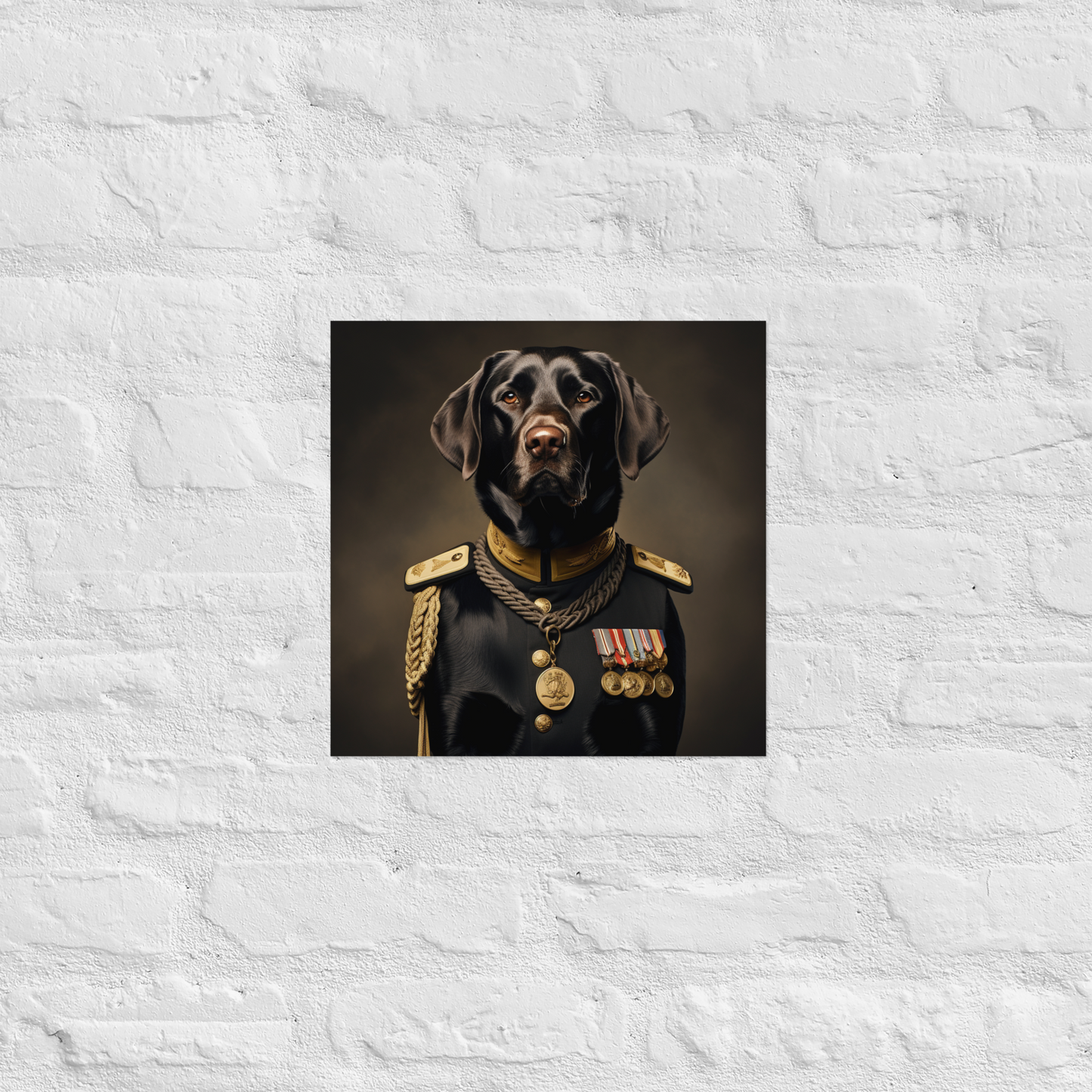 Labrador Retriever NavyOfficer Poster