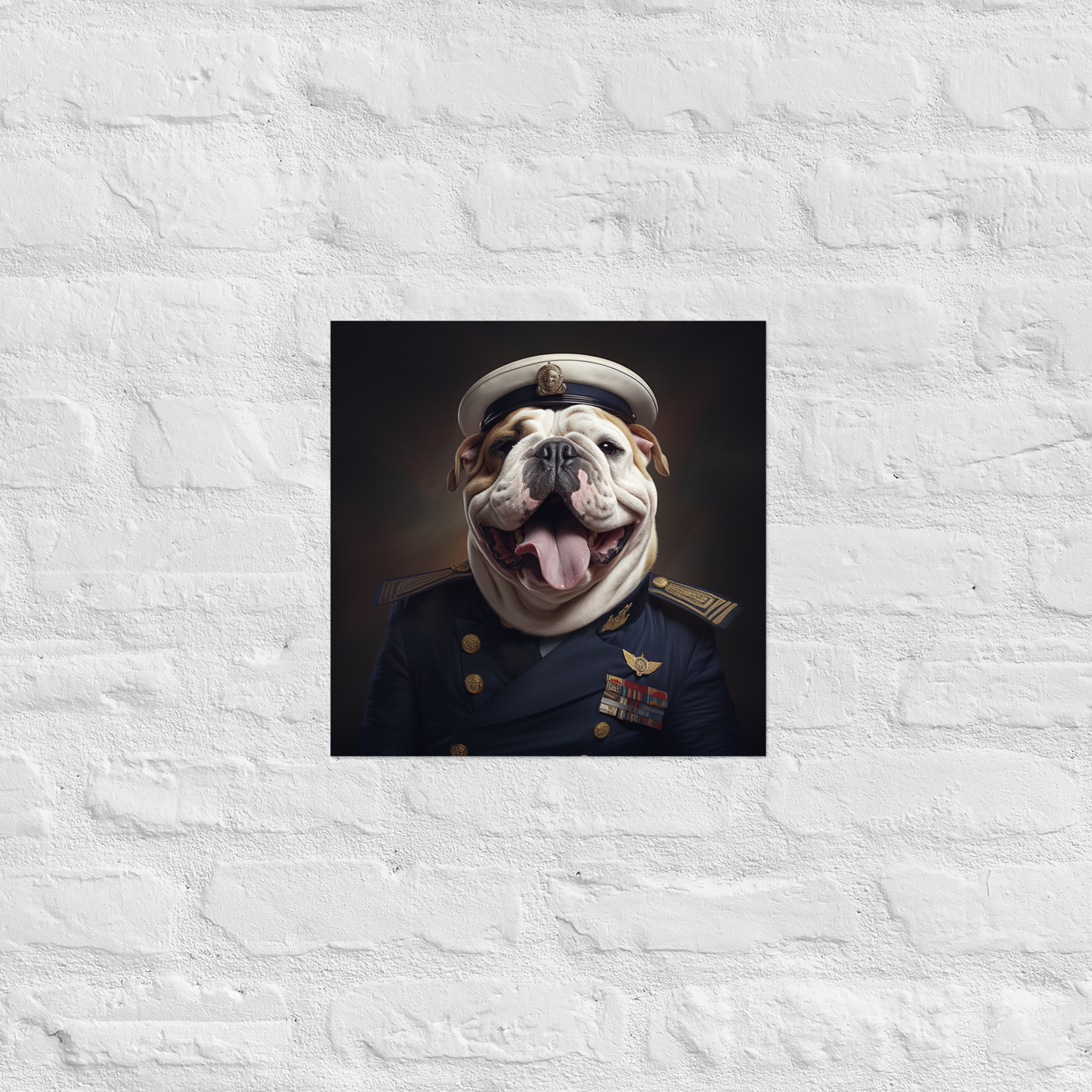 Bulldog NavyOfficer Poster