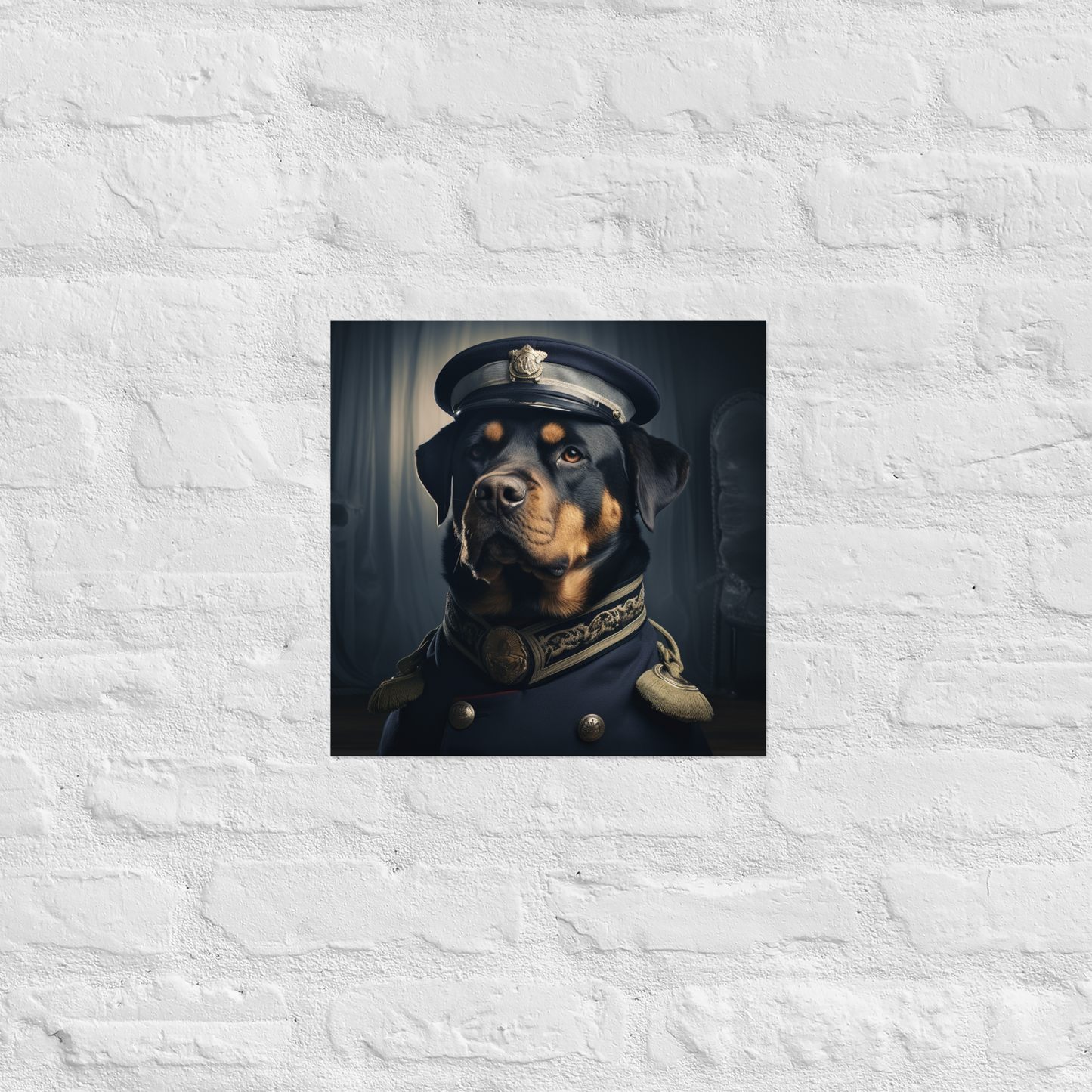 Rottweiler NavyOfficer Poster