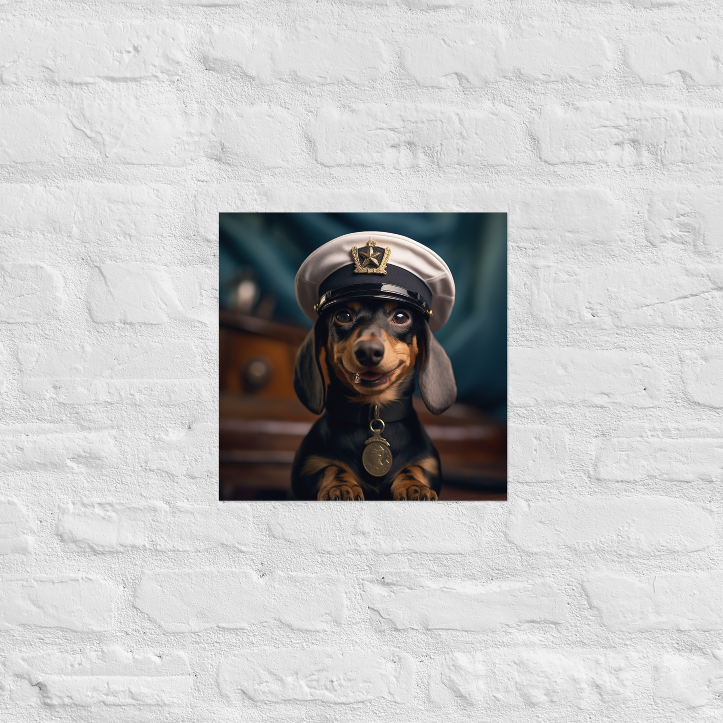 Dachshund NavyOfficer Poster