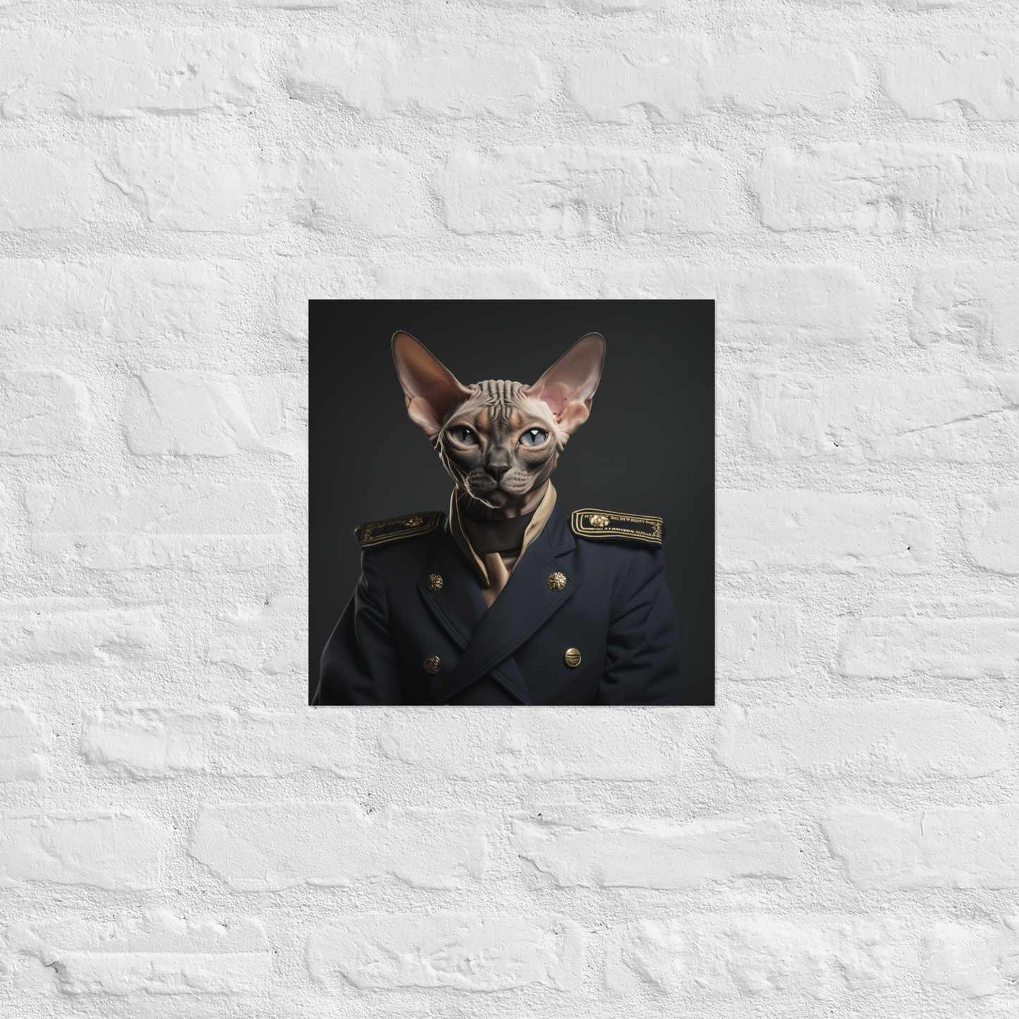 Sphynx NavyOfficer Poster