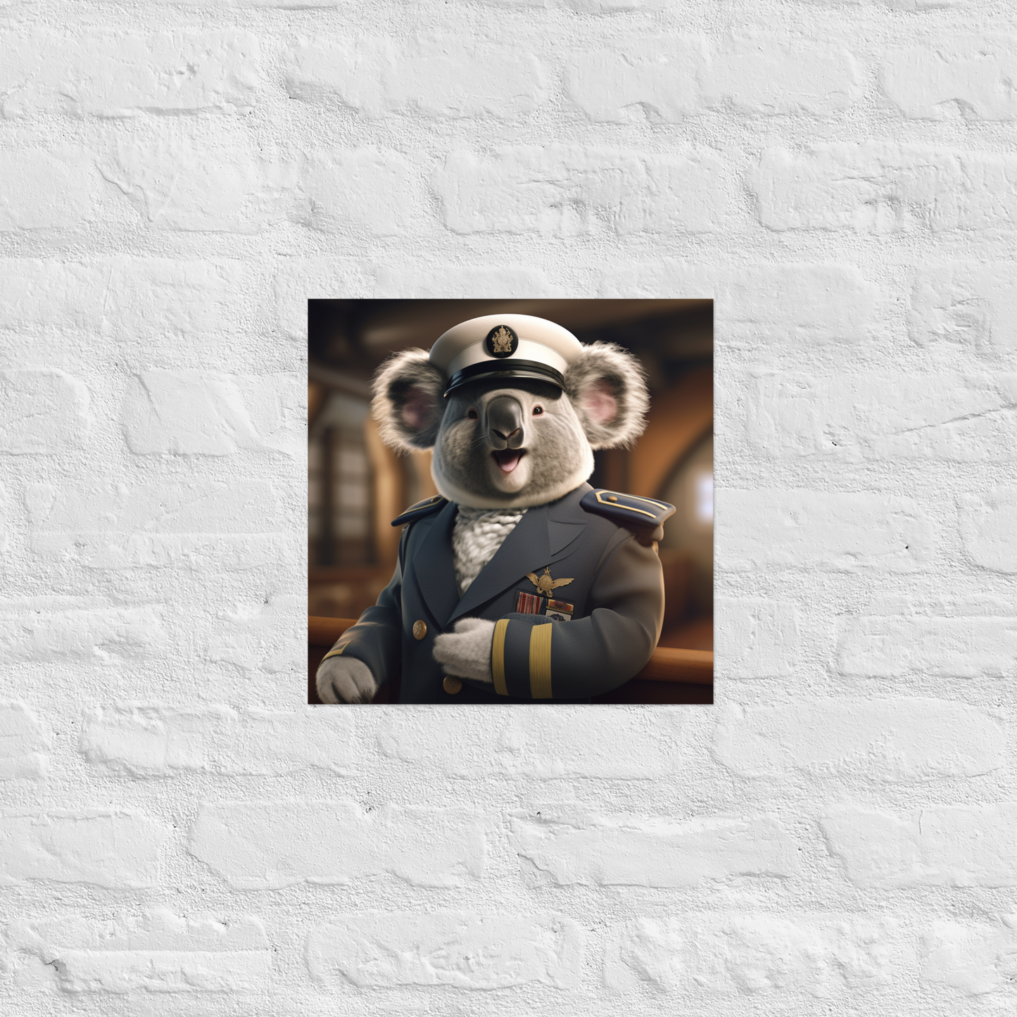 Koala NavyOfficer Poster