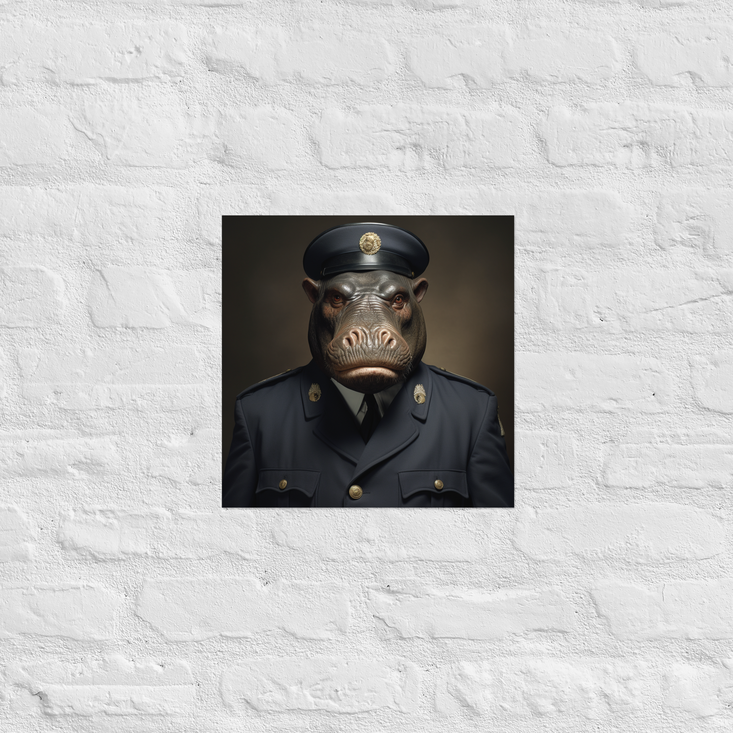 Hippo NavyOfficer Poster