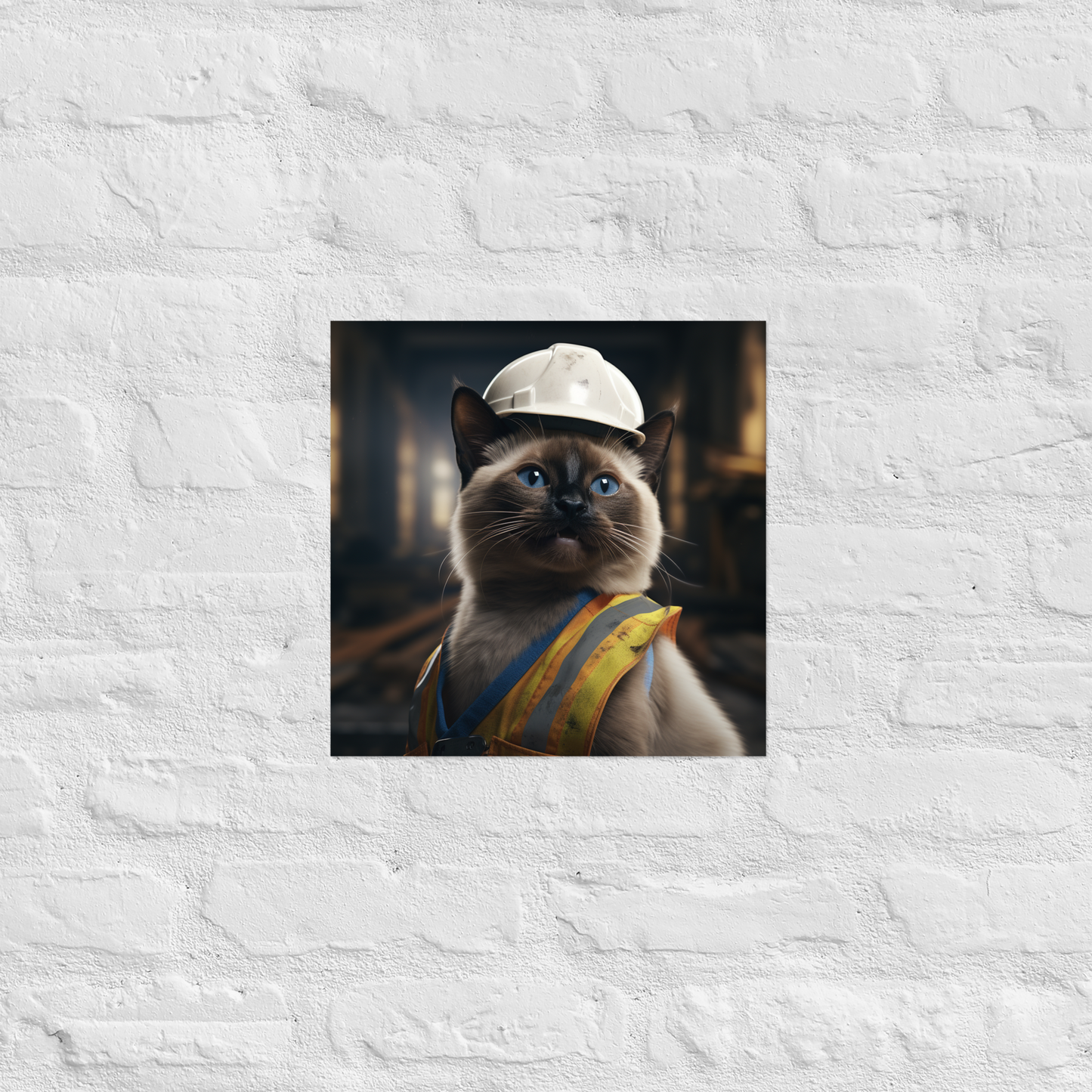 Siamese ConstructionWorker Poster