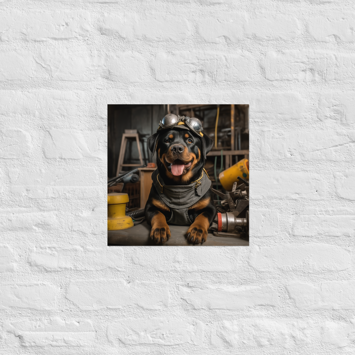 Rottweiler AutoMechanic Poster