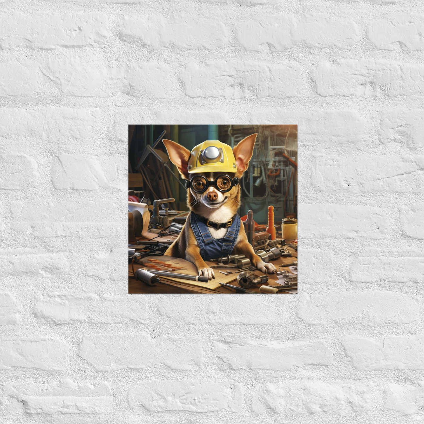 Chihuahua AutoMechanic Poster