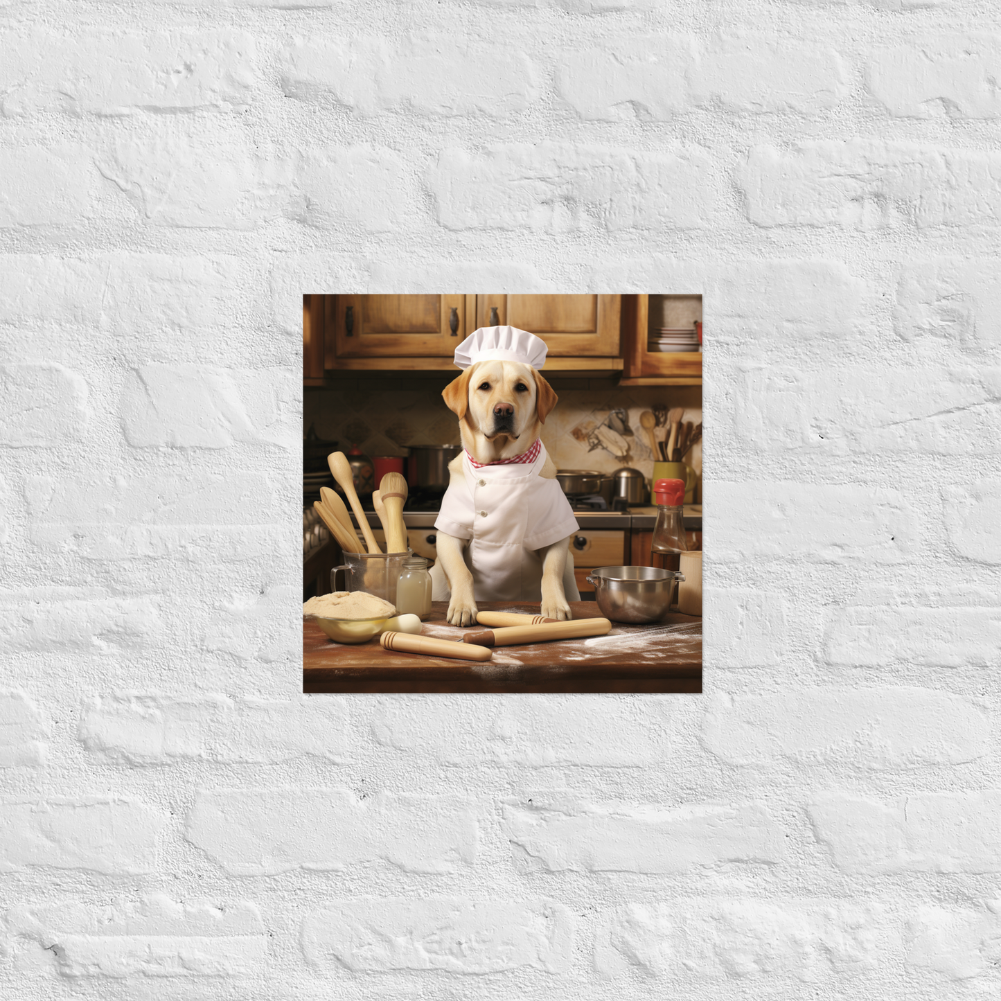 Labrador Retriever Chef Poster