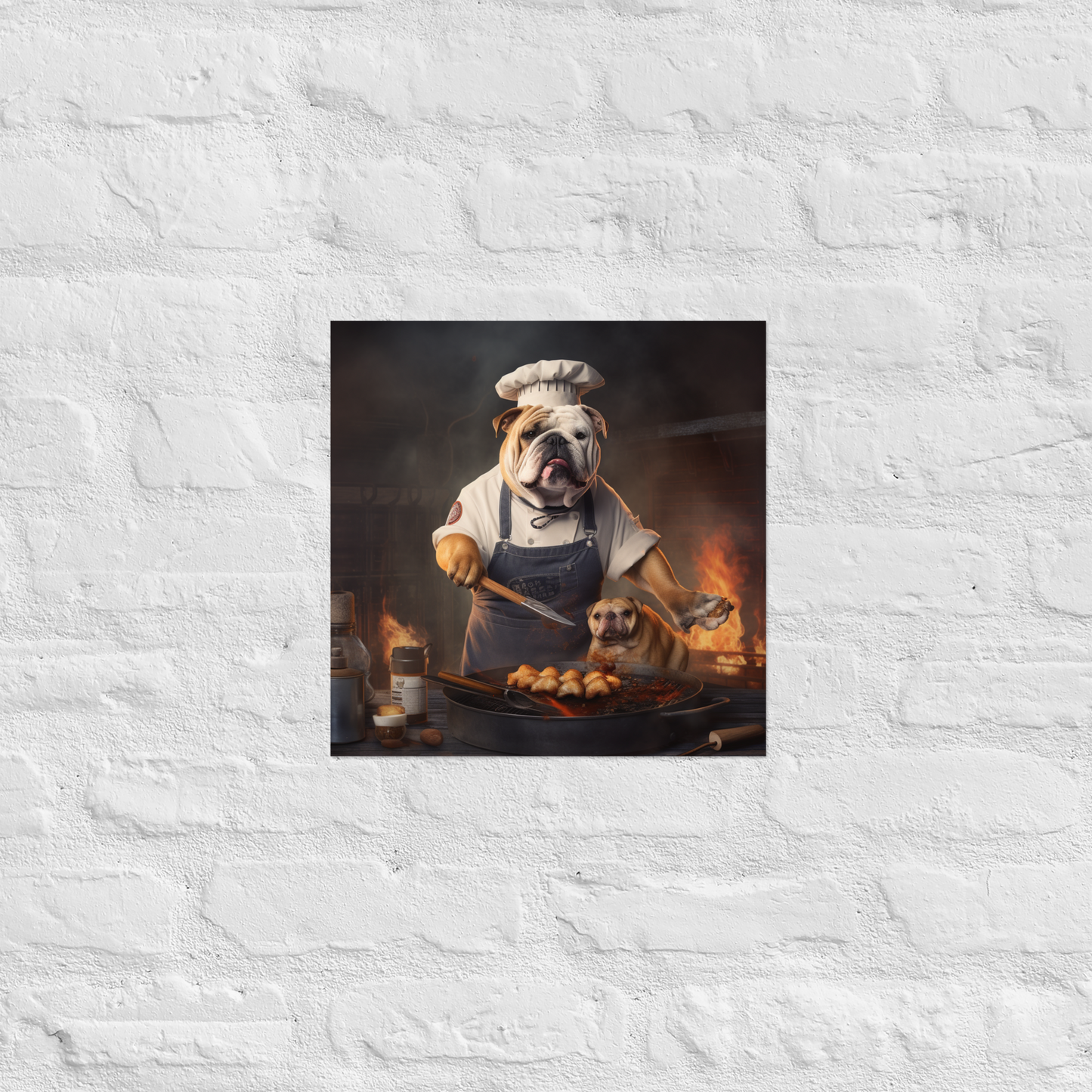 Bulldog Chef Poster