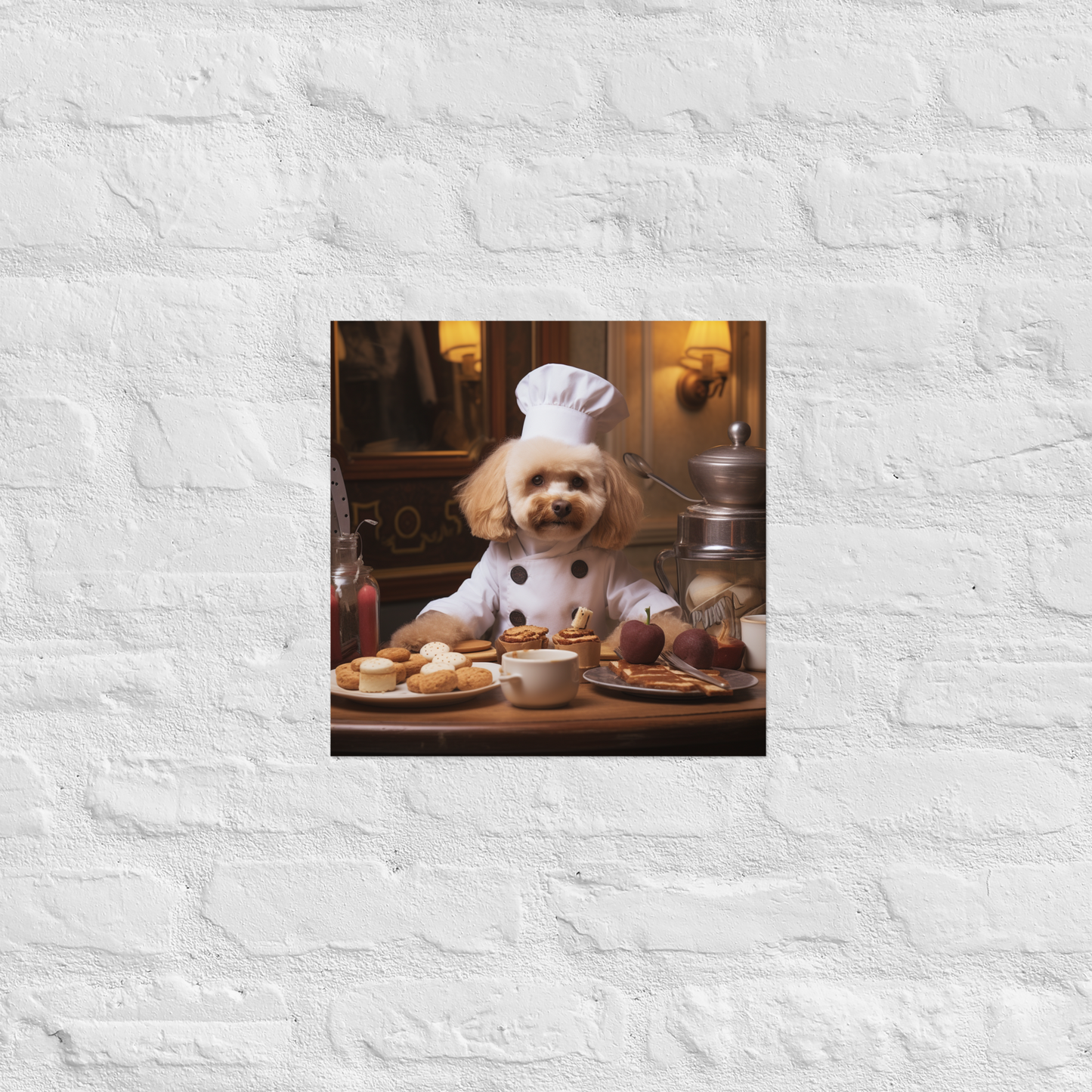 Poodle Chef Poster