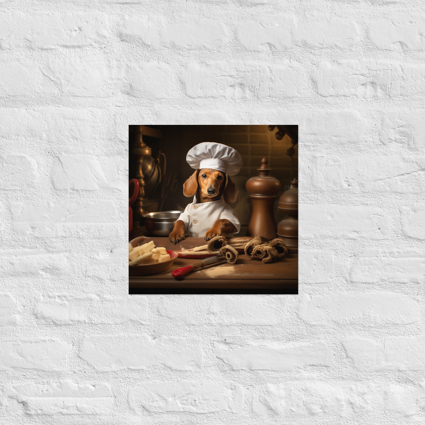 Dachshund Chef Poster