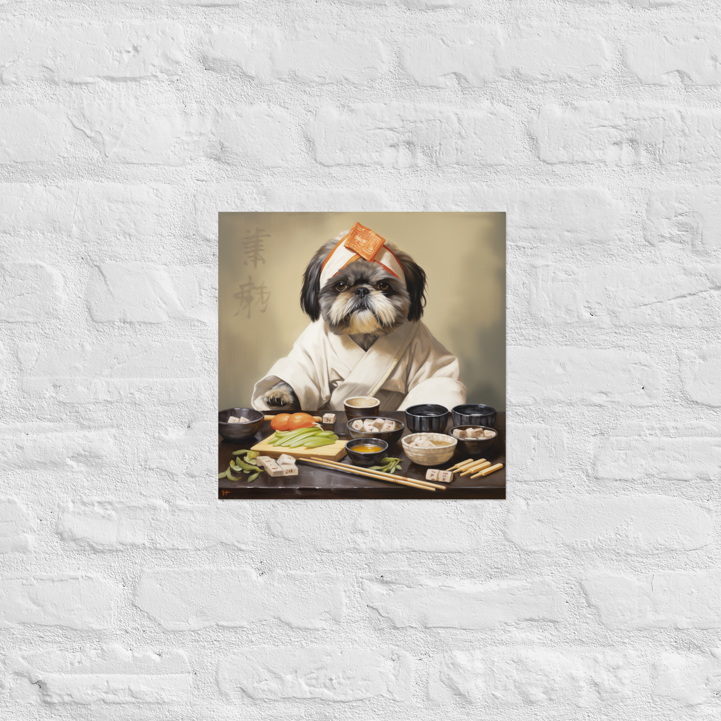 Shih Tzu Chef Poster