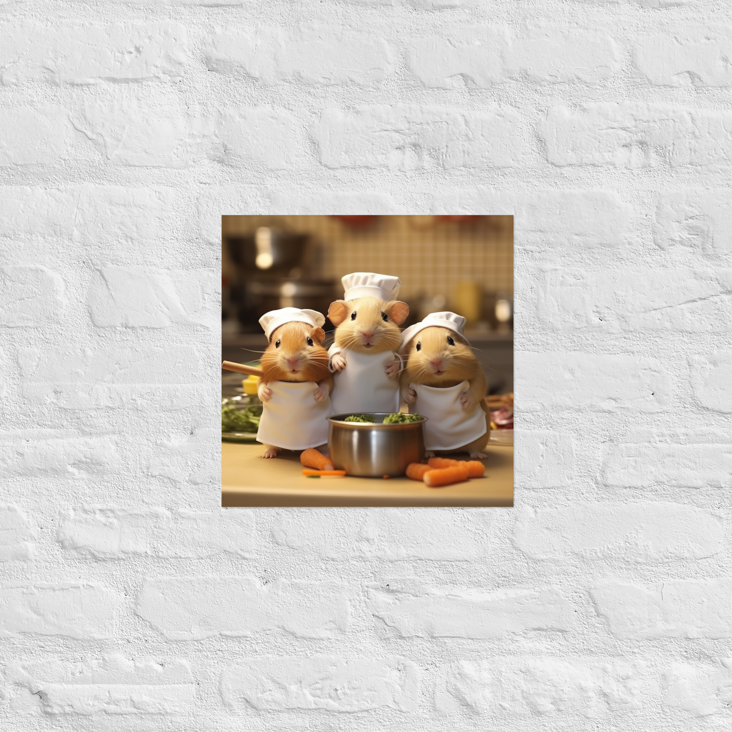 Guinea Pigs Chef Poster