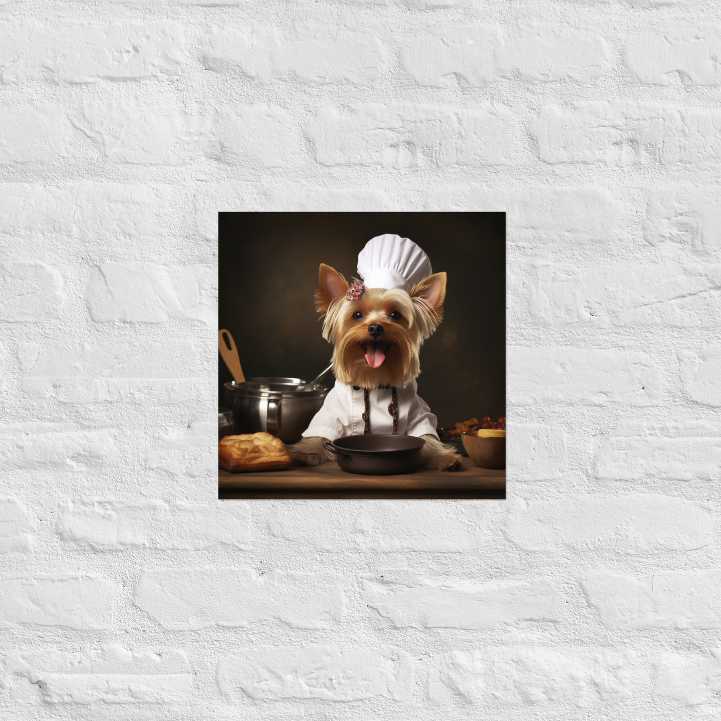 Yorkshire Terrier Chef Poster