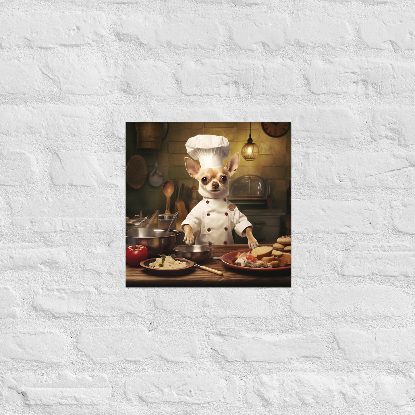 Chihuahua Chef Poster