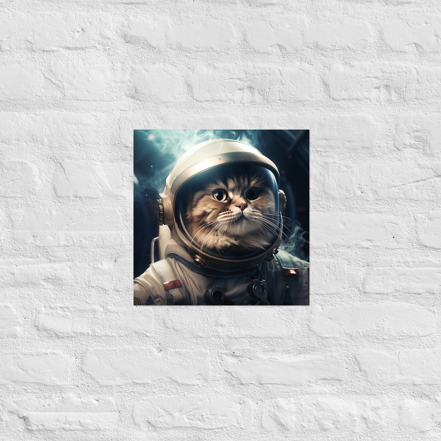 Maine Coon Astronaut Poster