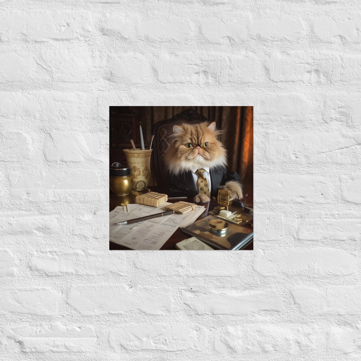 Maine Coon Lawyer Poster