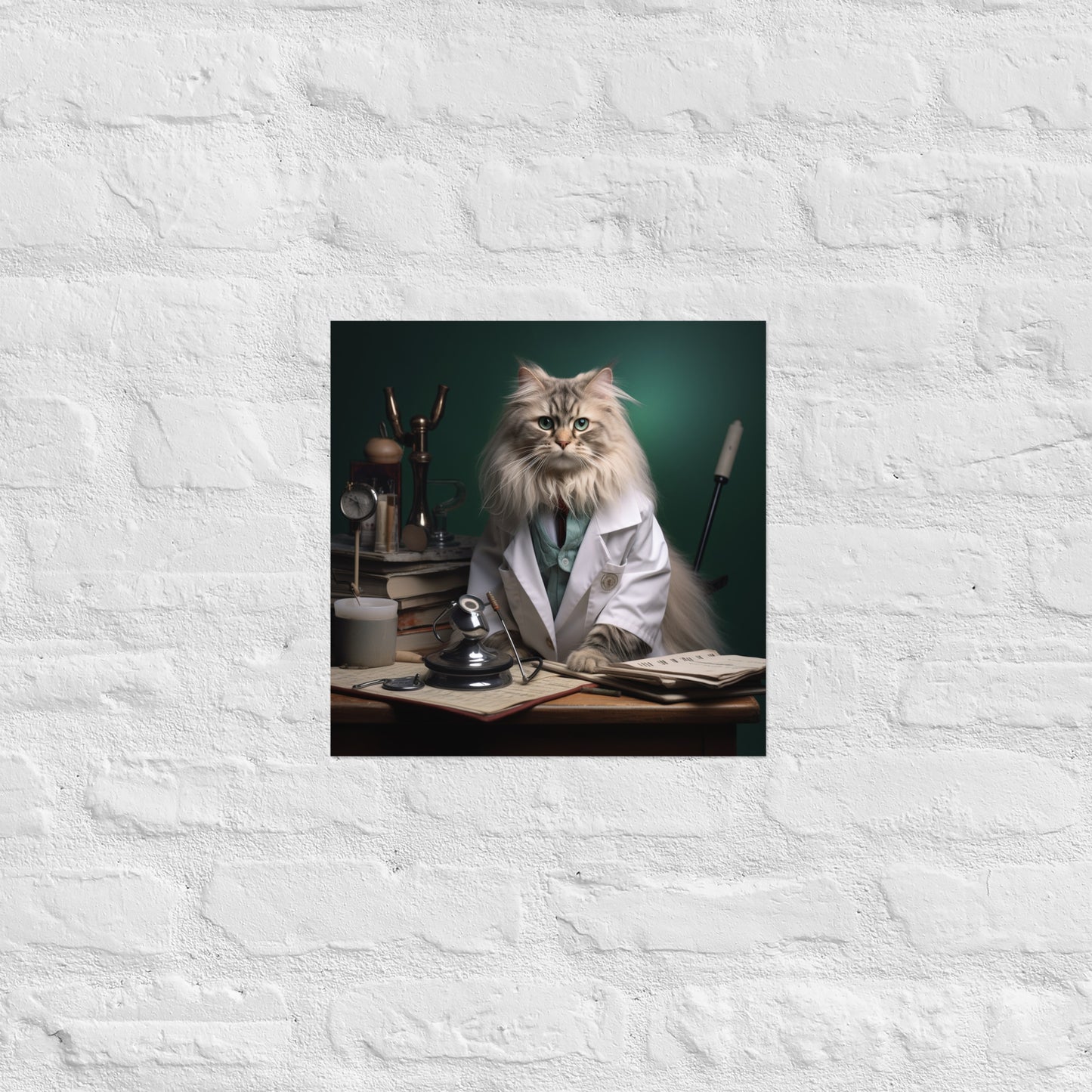 Maine Coon Doctor Poster