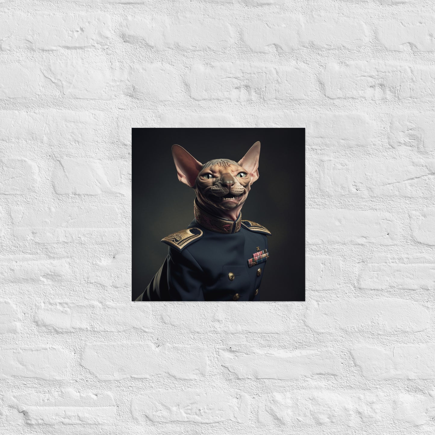 Sphynx Police Officer Poster