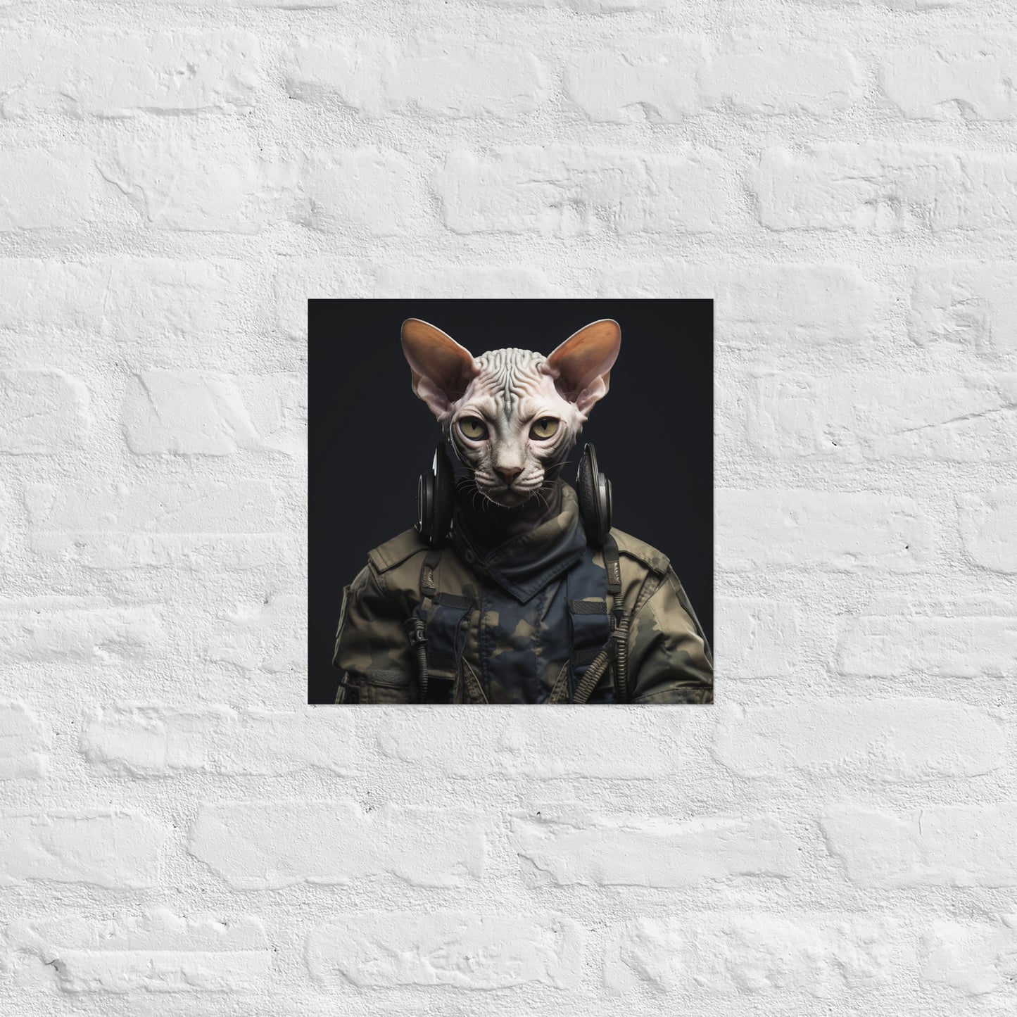 Sphynx Military Person Poster