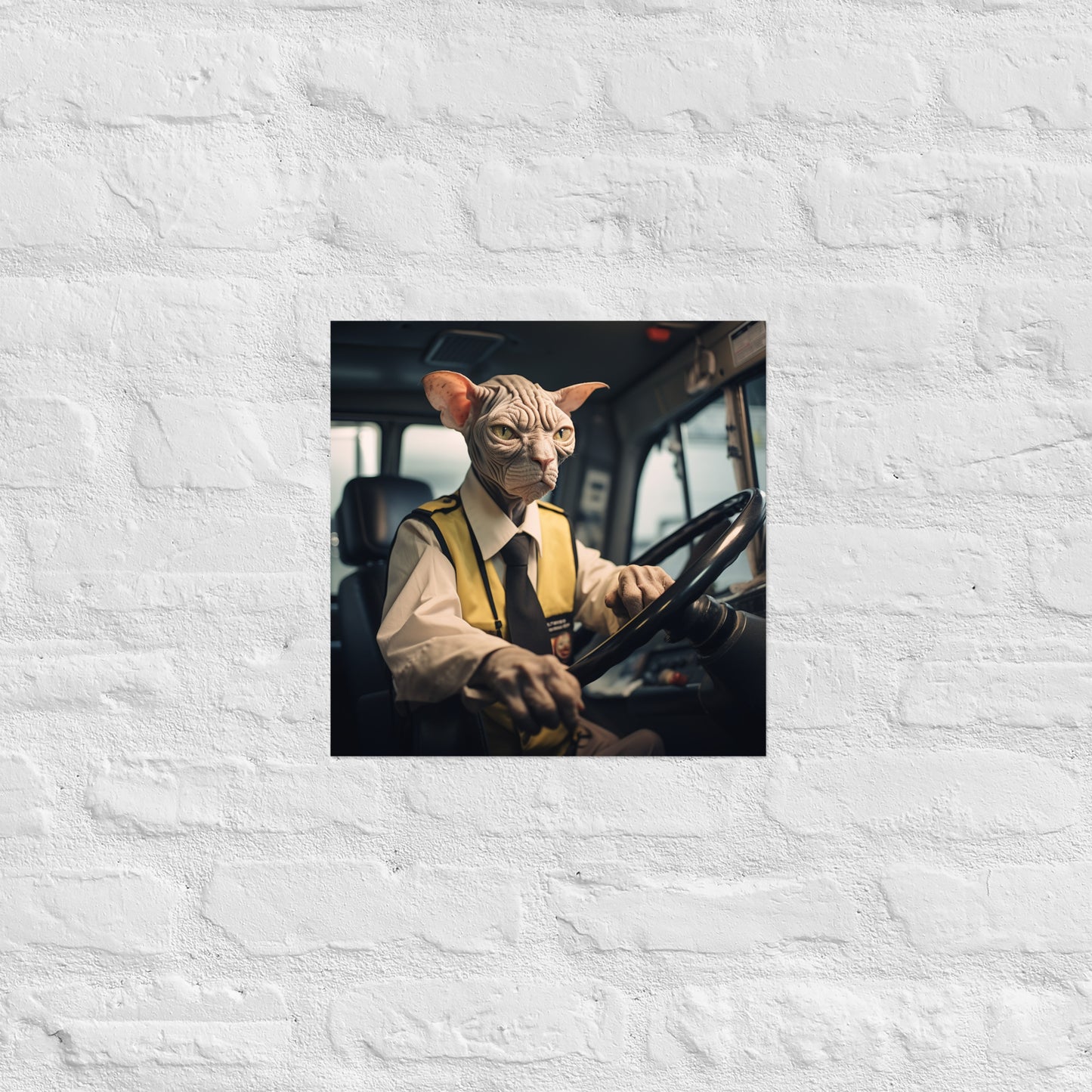 Sphynx Bus Driver Poster