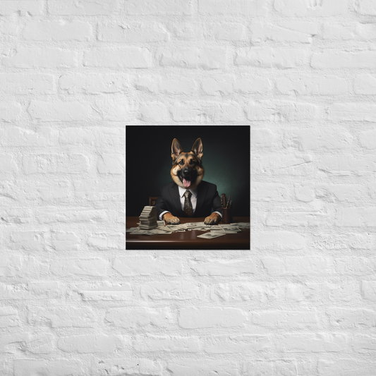 German Shepherd Millionaire Poster