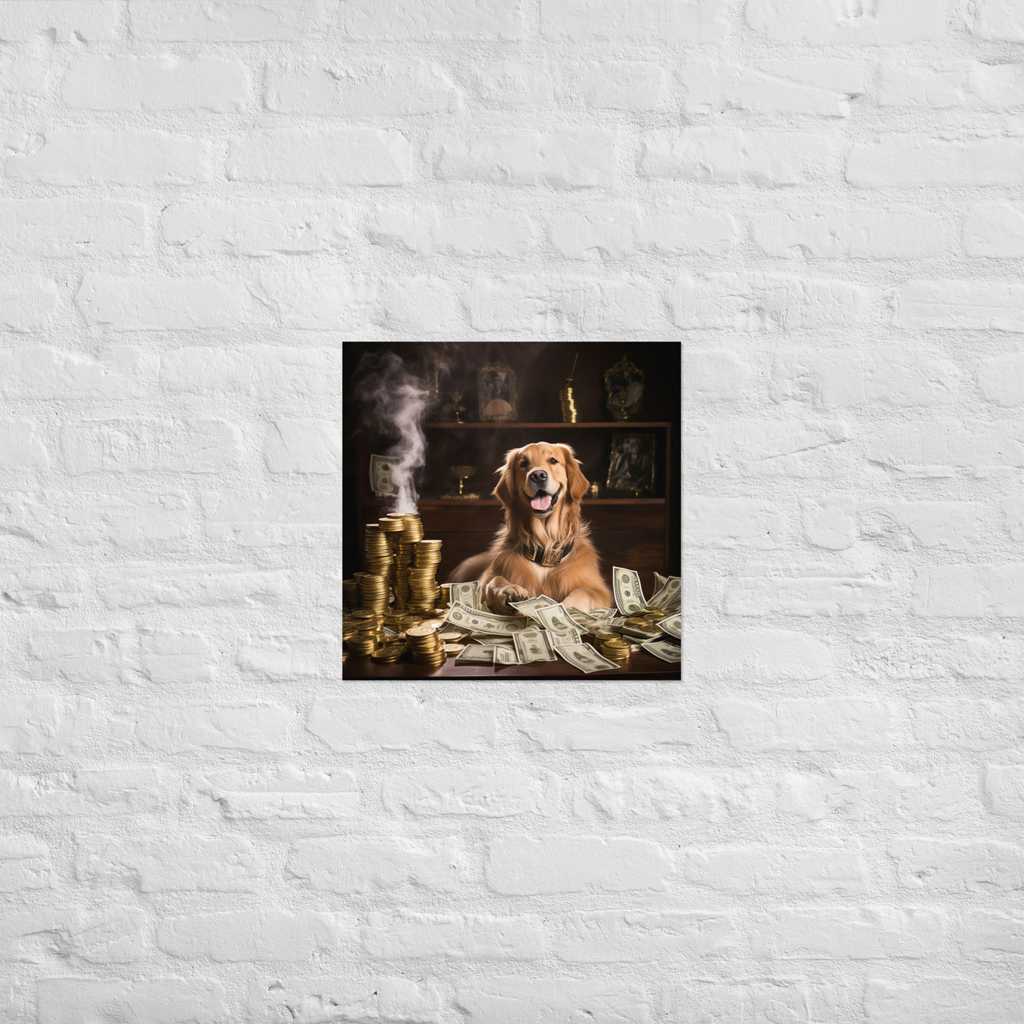 Golden Retriever Millionaire Poster