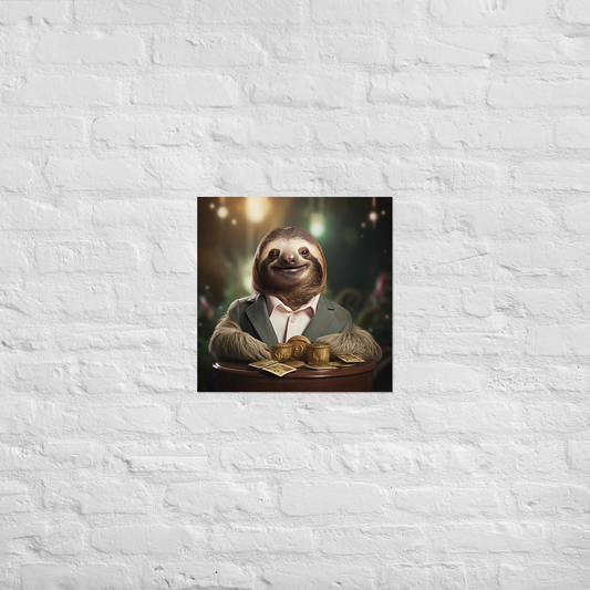 Sloth Millionaire Poster