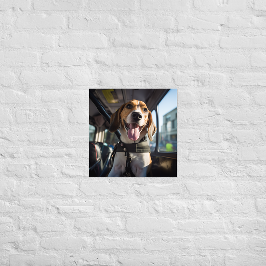 Beagle Bus Driver Poster
