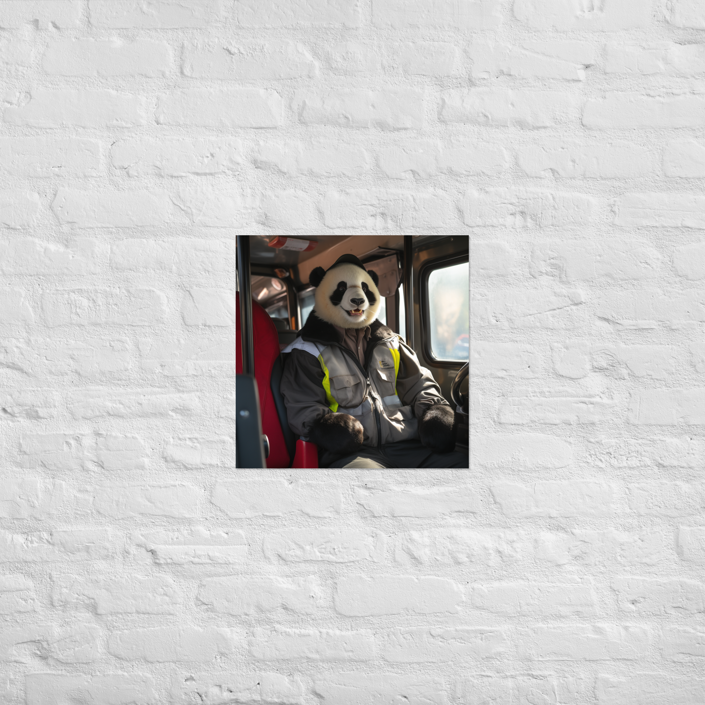 Panda Bus Driver Poster