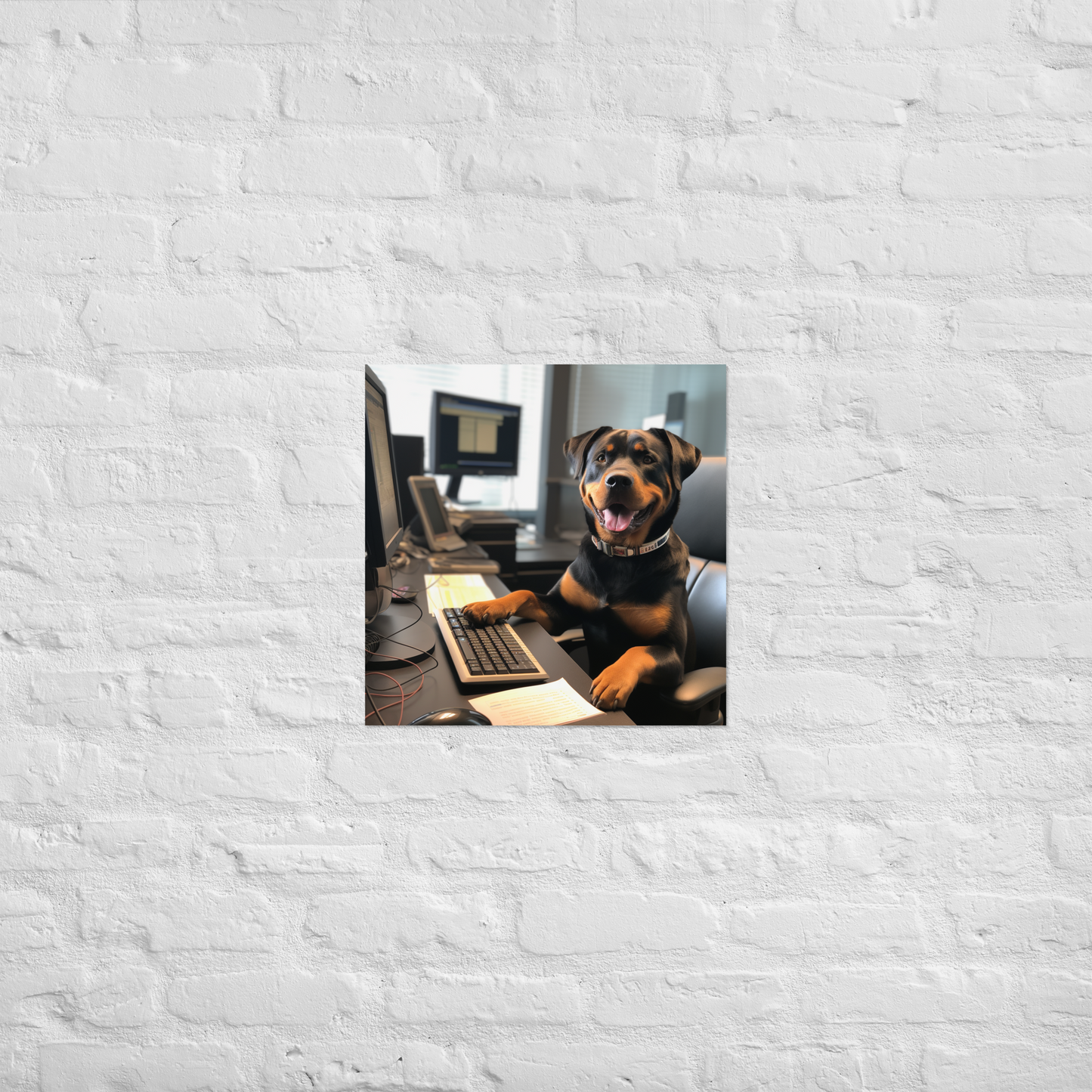 Rottweiler Stock Trader Poster