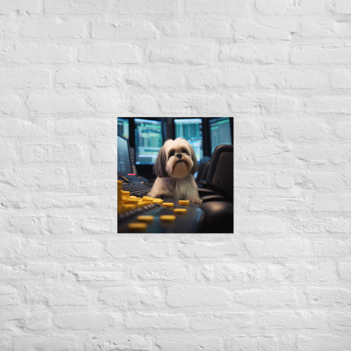 Shih Tzu Stock Trader Poster