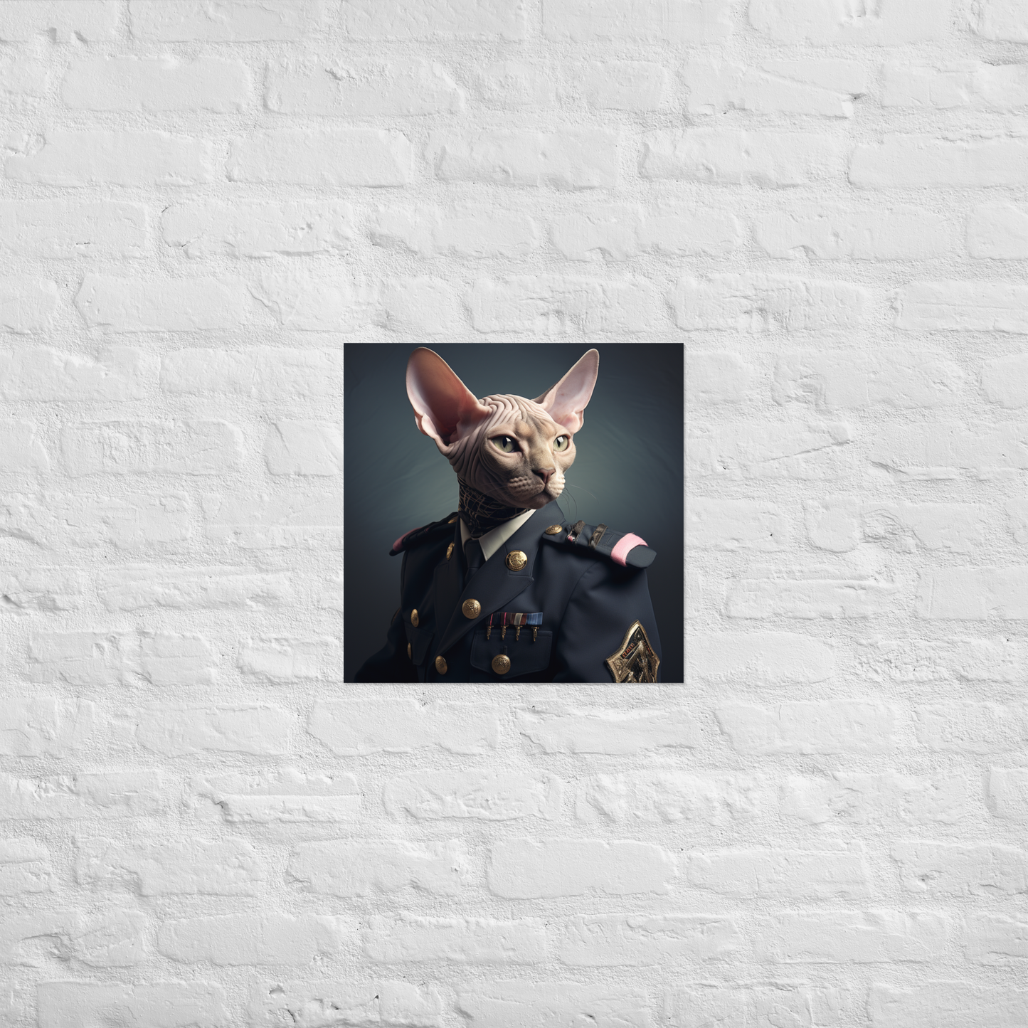 Sphynx Air Force Officer Poster