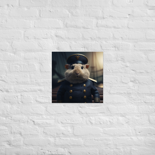Guinea Pigs Air Force Officer Poster