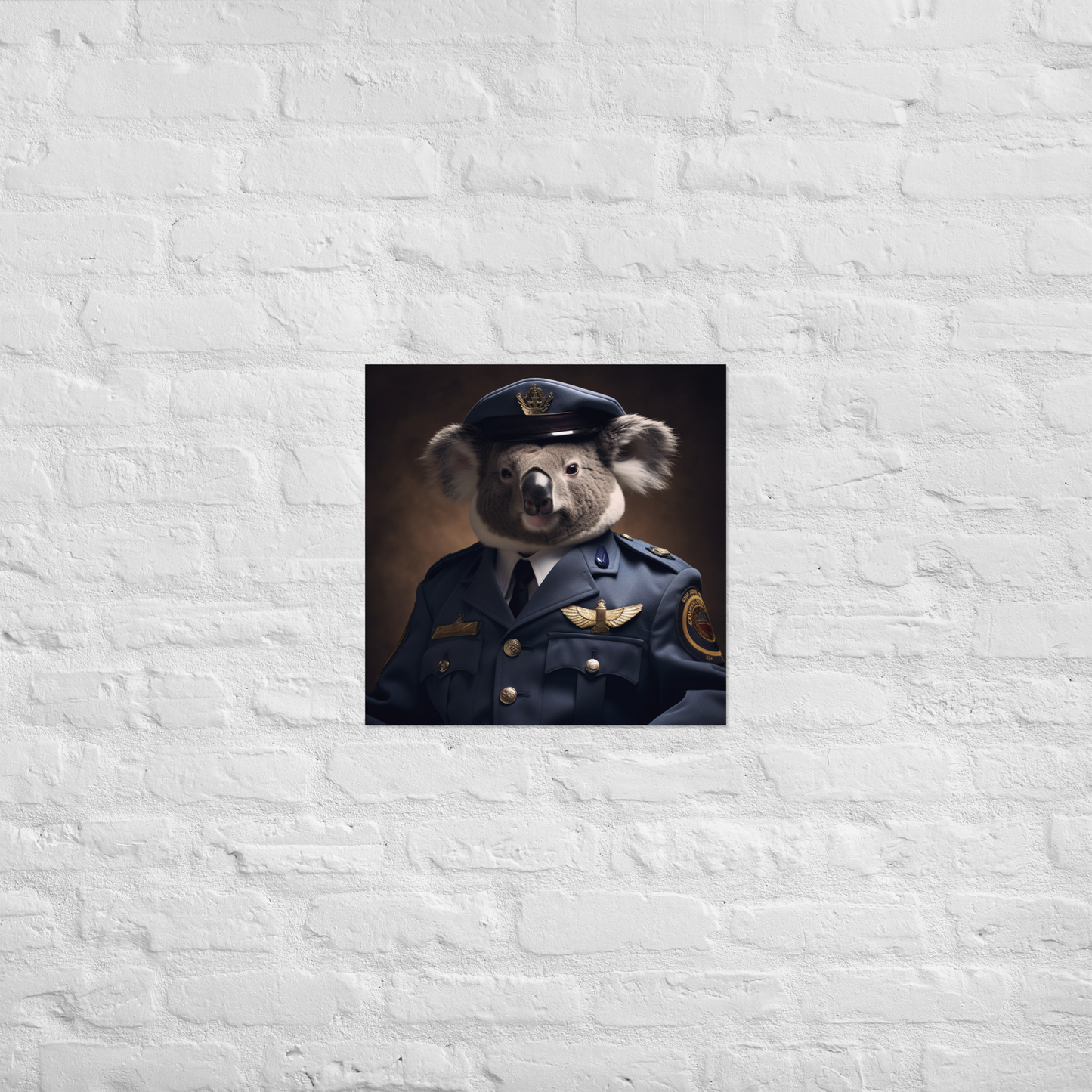 Koala Air Force Officer Poster